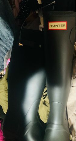 Hunter Tall Rain Boots Black