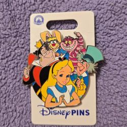 Disney Alice In Wonderland Cast Cluster Pin