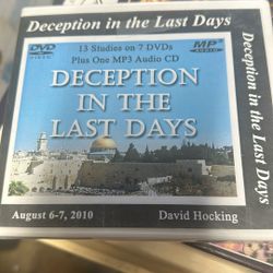 Deception In The Last Days David Hocking 7 DVD Video Disc Set 2010 + MP3 CD