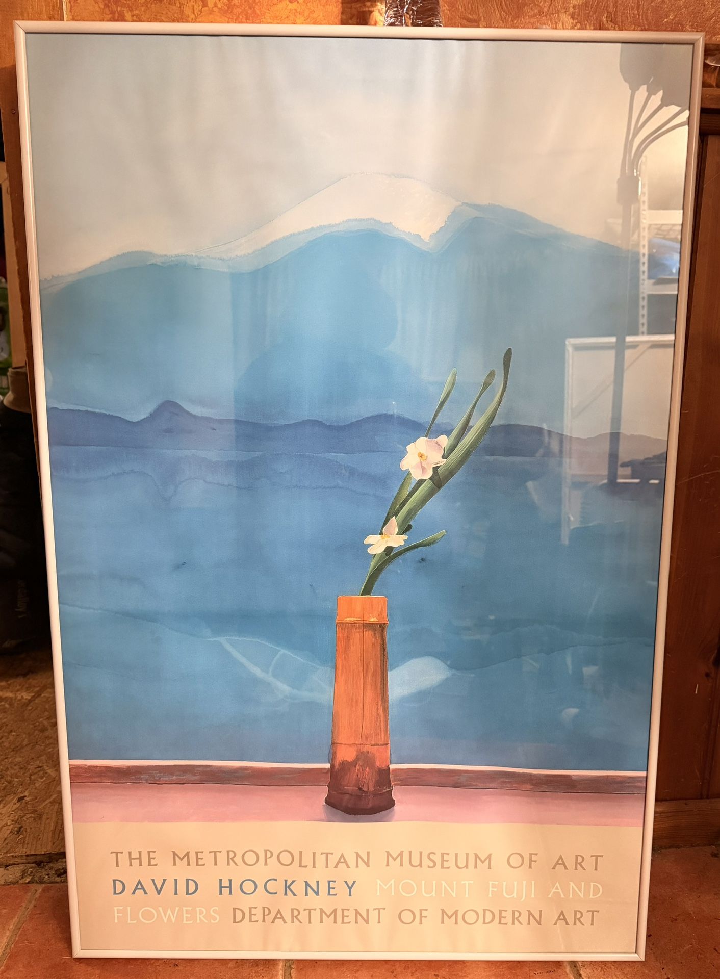 David Hockney “Mt Fuji with flower", 1973 Museum Poster