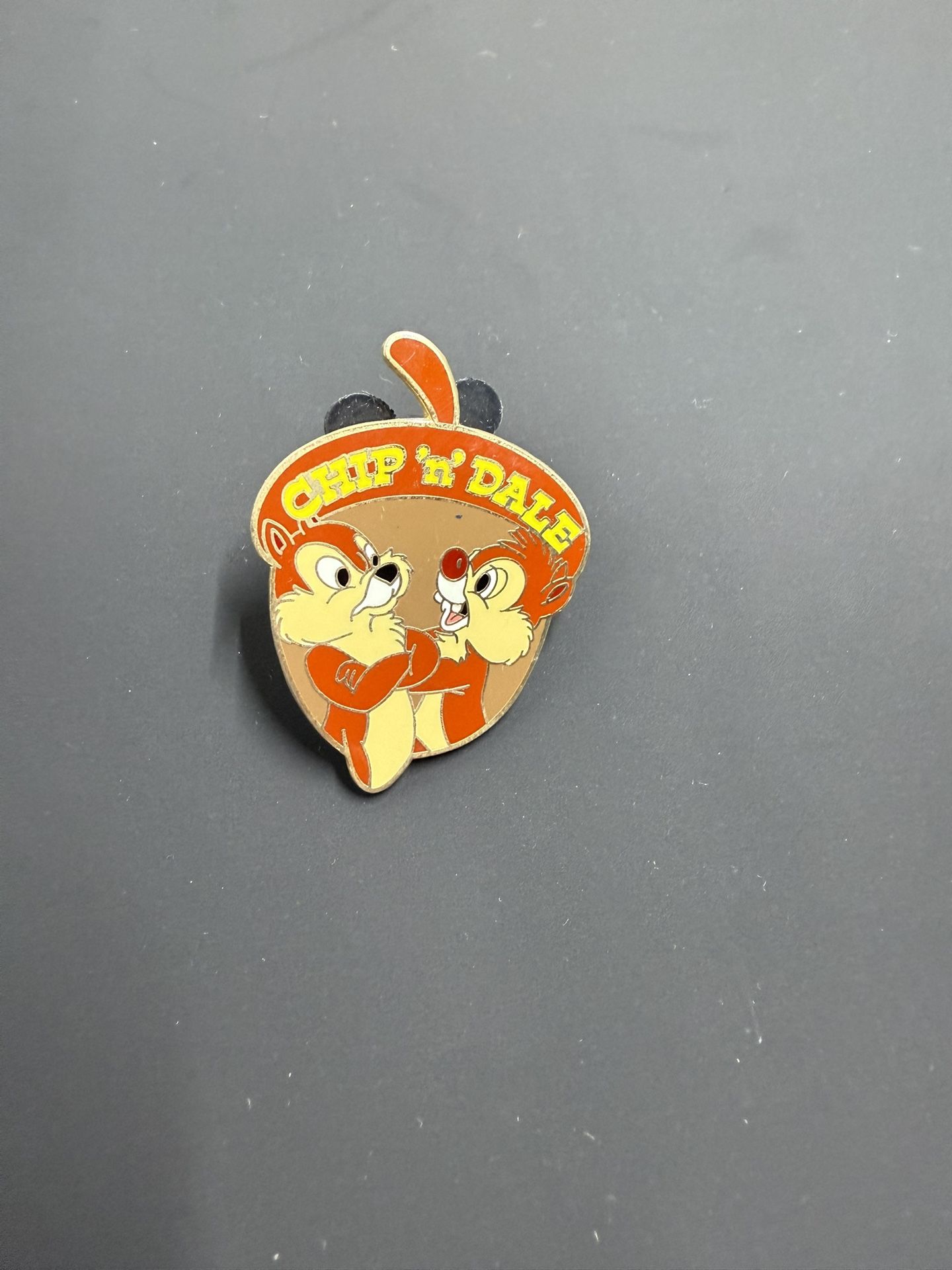 WDW Disney Pin Chip N Dale Nutshell Acorn Arms Crossed