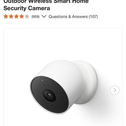 Google Nest Cam (Battery) - Indoor and Outdoor Wireless Smart Home Security Camera