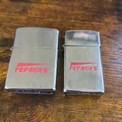 Two Early 90’s Pep Boys Zippo