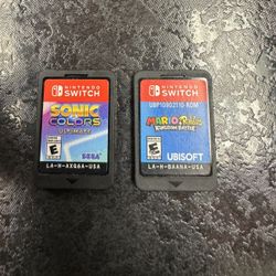 2 Nintendo Switch Game Sonic Colors Ultimate & Mario + Rabbids Kingdom Battle