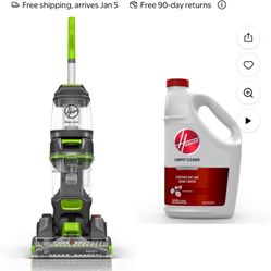 Hoover Dual Power Max Pet Upright Carpet Cleaner, FH54011, New & Hoover Carpet Cleaner Everyday Solu