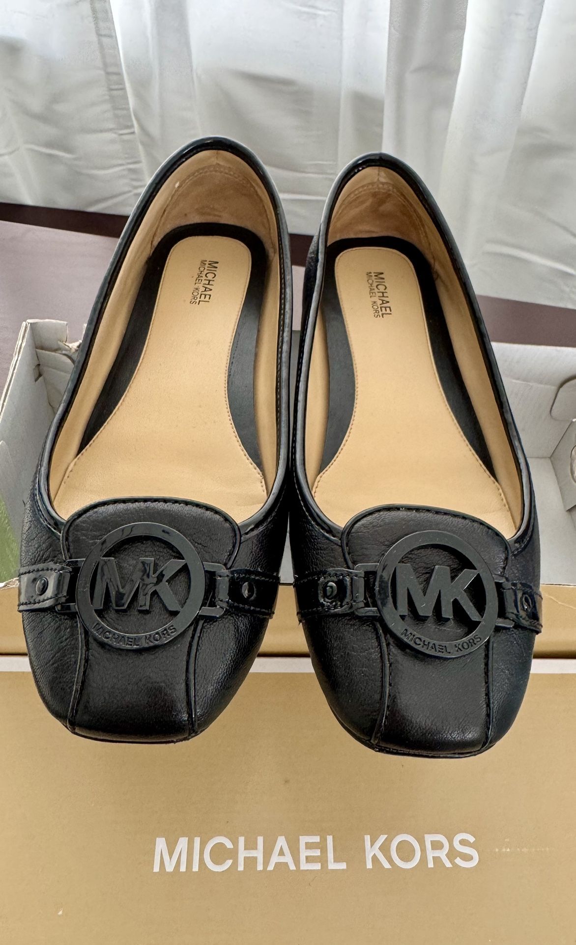 Michael Kors Black Moccasin Flats