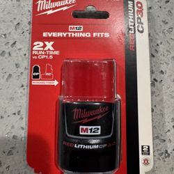 Milwaukee 48-11-2430 M12 Red Lithium CP 3.0 Compact Battery Pack