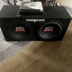 MTX Thunder 6500D car Audio And amplifier.