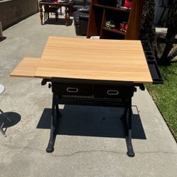 Drafting Table/ Art Desk And Stool