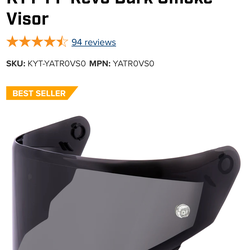 KYTT-REVO Dark Smoke Visor