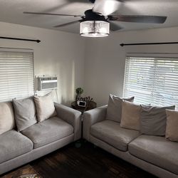 Grey couches