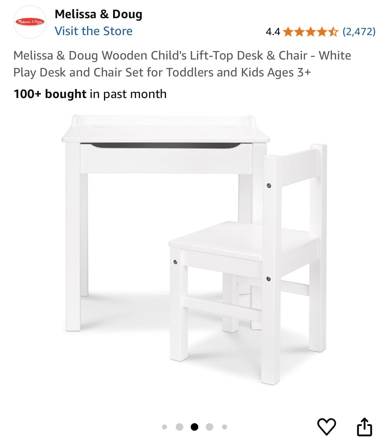 Melissa & Doug Desk / Chair - Kids - Best Offer
