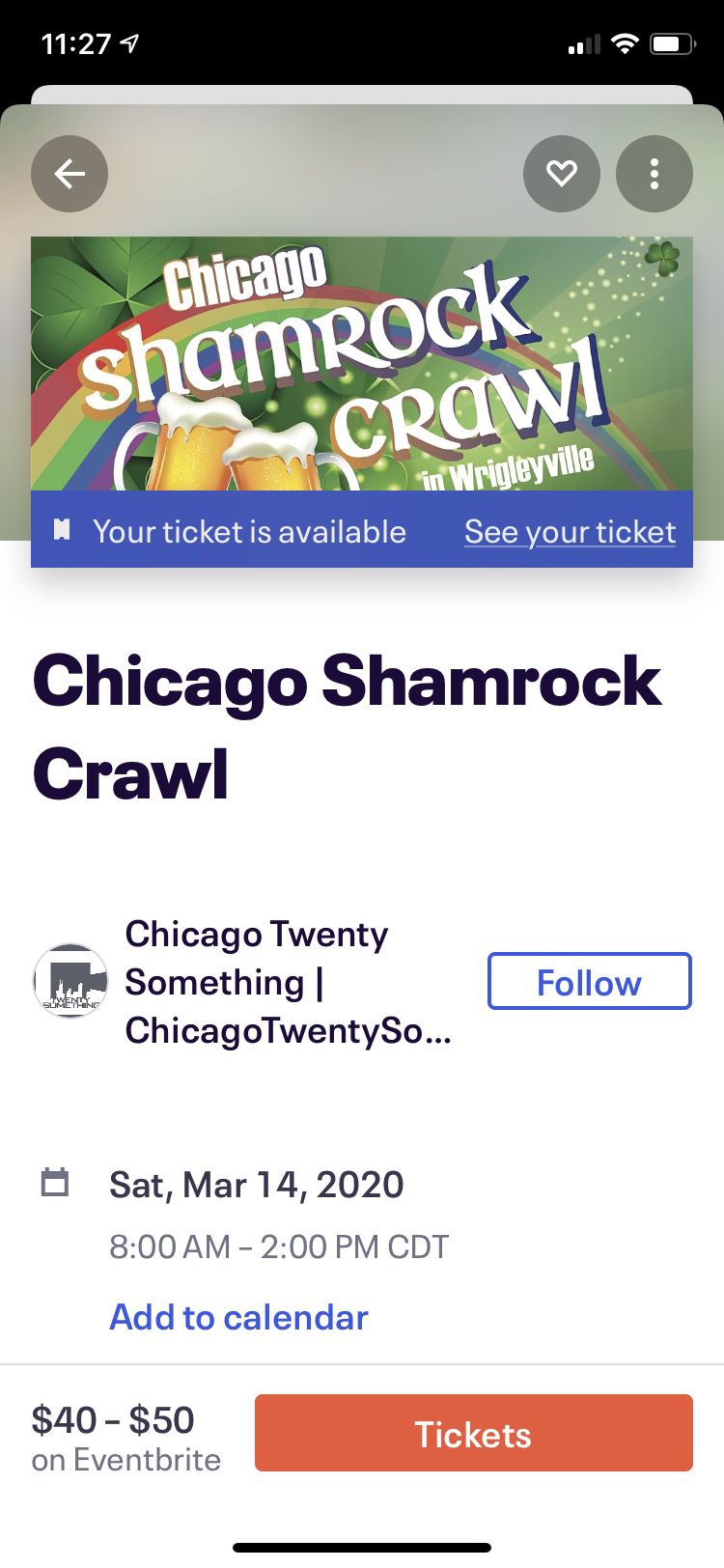 Chicago Wrigleyville Shamrock Crawl Ticket