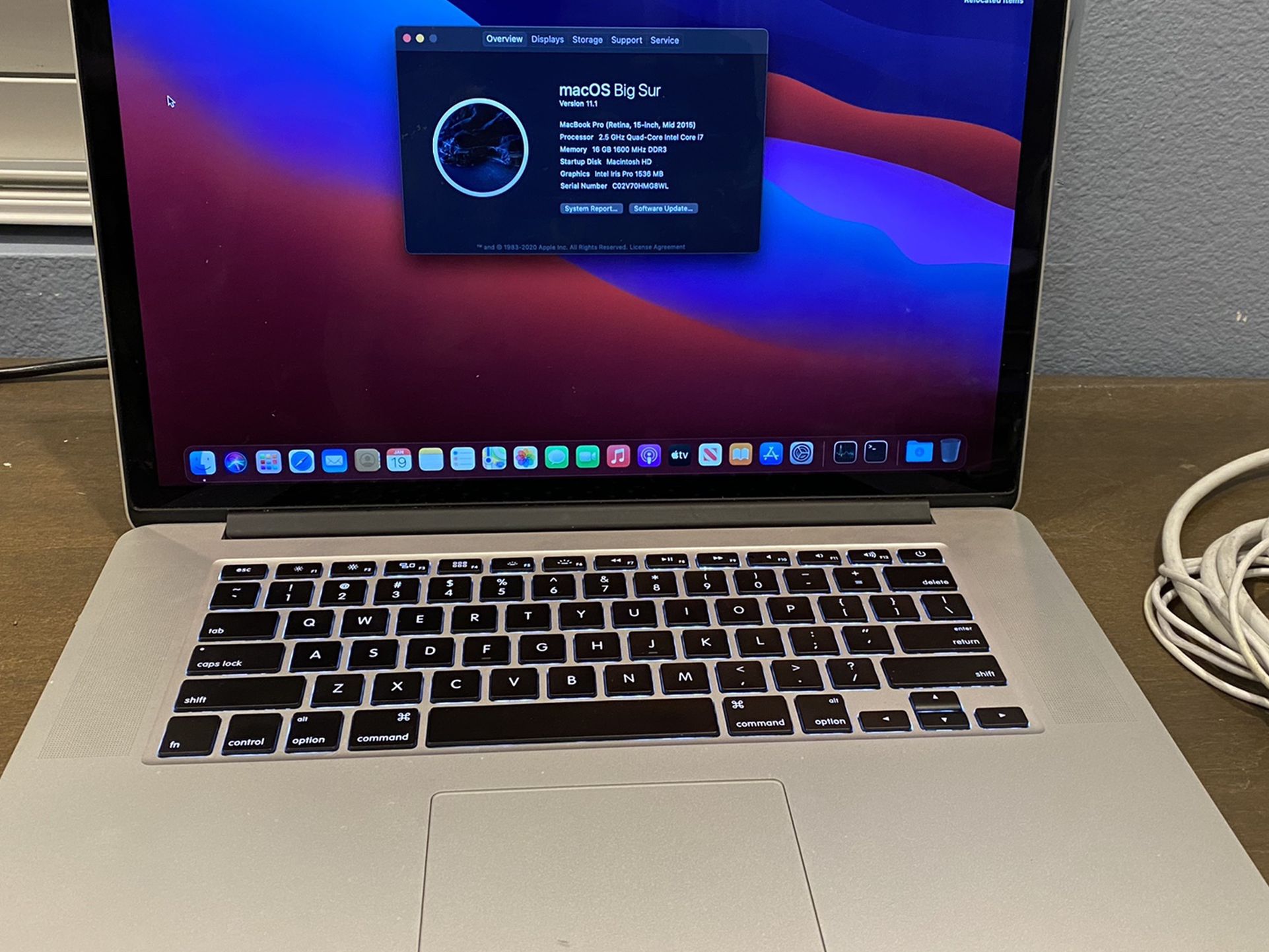 Apple MacBook Pro 15” Retina (2015)