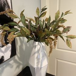 Large Vase And Greenery