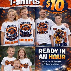 Bears T-shirts $10 Adult And Kids Sizes