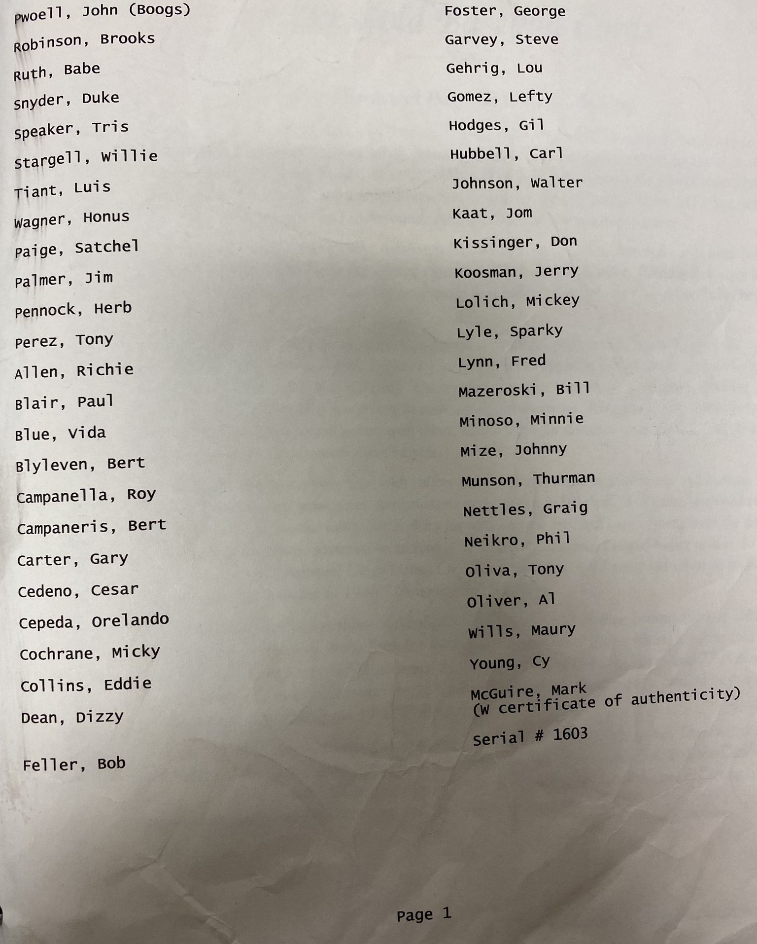 1996 22kt Gold Baseball Card - Complete Set