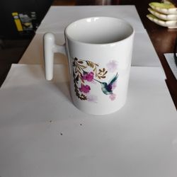 Hummingbird Floral Ceramic Coffee Mug 
