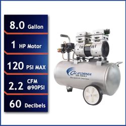 California Air Compressor - 8 Gallons