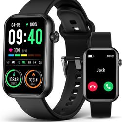 Smart Watch Fitness Tracker (Answer/Make Call), 24/7 Heart Rate Spo2 Blood Pressure Monitor Sleep Tracker, 114 Sports Modes Pedometer Calorie Step Tra