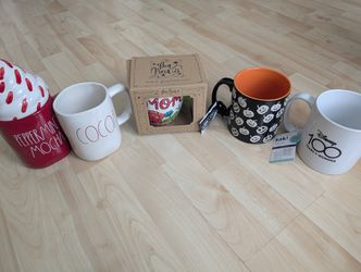 5 New Assorted Mugs