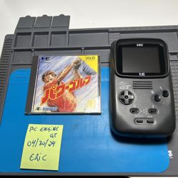 PC Engine GT with LCDDRV IPS screen, recapped and completely washed with 1 game  