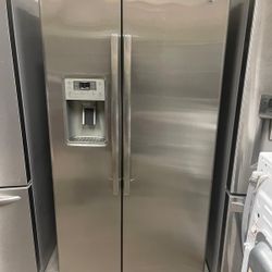 Ge Stainless Steel Side By Side Refrigerator 
