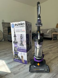 Eureka PowerSpeed Multi-Surface Upright Vacuum Cleaner with Cord Rewind, Turbo Pet Tool