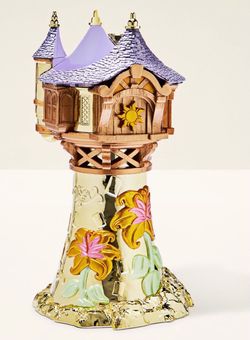 Beautiful! BATH & BODY WORKS👑💜🌸☀️©️Disney PRINCESS collection RUPUNZEL ☀️🌸💜👑Tower Candle Holder