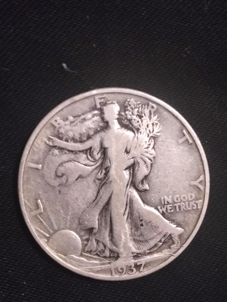 25 cent 1/2 Dollar Walking Liberty 1937