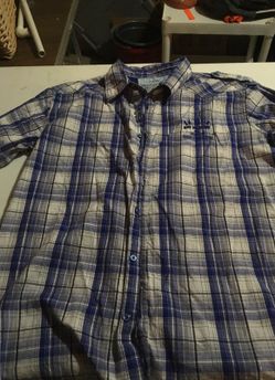 Men's Navy and White Kokanee KM Denim Size 2Xl