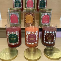 CHRISTMAS 🎄 & FALL 🍁  2 WICK CANDLES