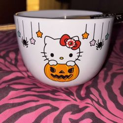 Hello Kitty Ramen Bowl With Chopsticks