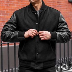New Mens Black Jacket 
