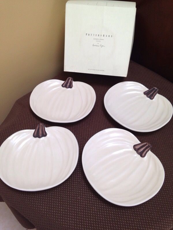 Pottery Barn Pumpkin Plates