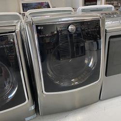 Graphite Stainless Steel 9.0 Cu. Ft. Smart WiFi Enabled Gas Dryer With TurboSteam