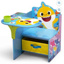 Baby Shark Desk Chair with Storage Container