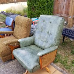Vintage Mid Century Lounge Chair Rocker