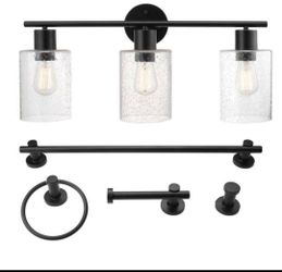 Globe bistro bathroom set 5 pieces