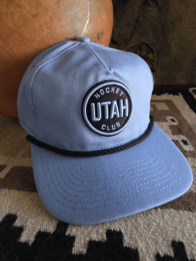 Utah Mammoth Hockey Club Blue New Era Embroidered Logo Snapback Hat NEW
