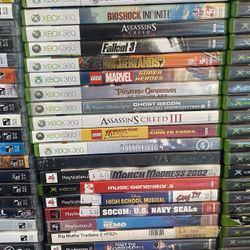 Xbox 360 And Ps2 Games Lot 