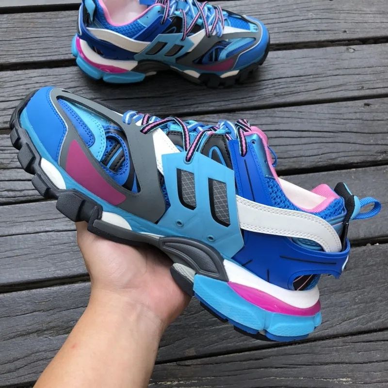 Balenciaga Track Trainer ´Light Blue Pink´,All Products : American Fashion Style Bags On Sale