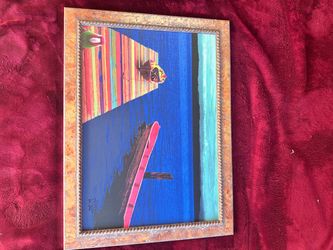 James Gary Richmond “Painted Parrot” Framed Tropical Artwork | $89 OBO
