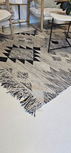 Ikea woven rug boho