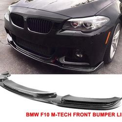 2011-2016 BMW F10 M Sport HM Front Bumper Lip Spoiler Carbon Fiber CF