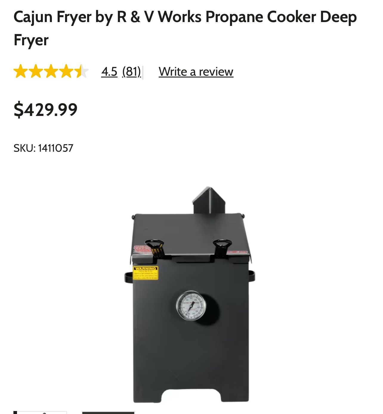 Cajun Cast Iron Fryer With 2 Baskets