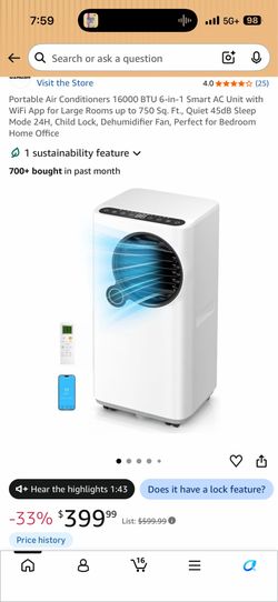 Portable air conditioner