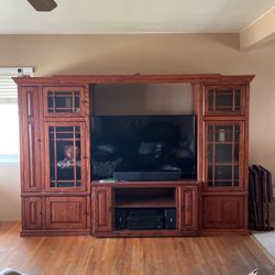 Solid Wood  Extendable TV Gaming Stereo Mancave Cabinet