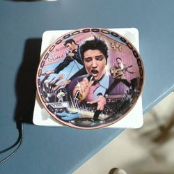 ELVIS Rocking In My Blue Suade Shoes. Nothing Wrong With This Musical Plate,just Already Have One.