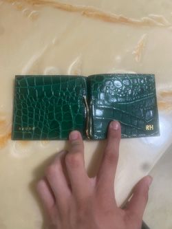 Real croc skin wallet